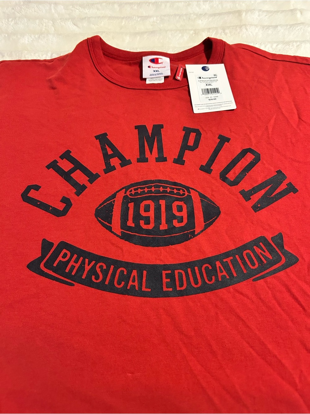 ChampionGraphic 'Physical Education' Tee in Lava